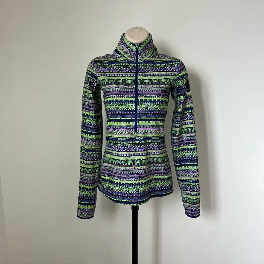 Nike Pro Dri Fit Long Sleeve Top Size XS Half Zip‎ Athletic Spandex Shirt